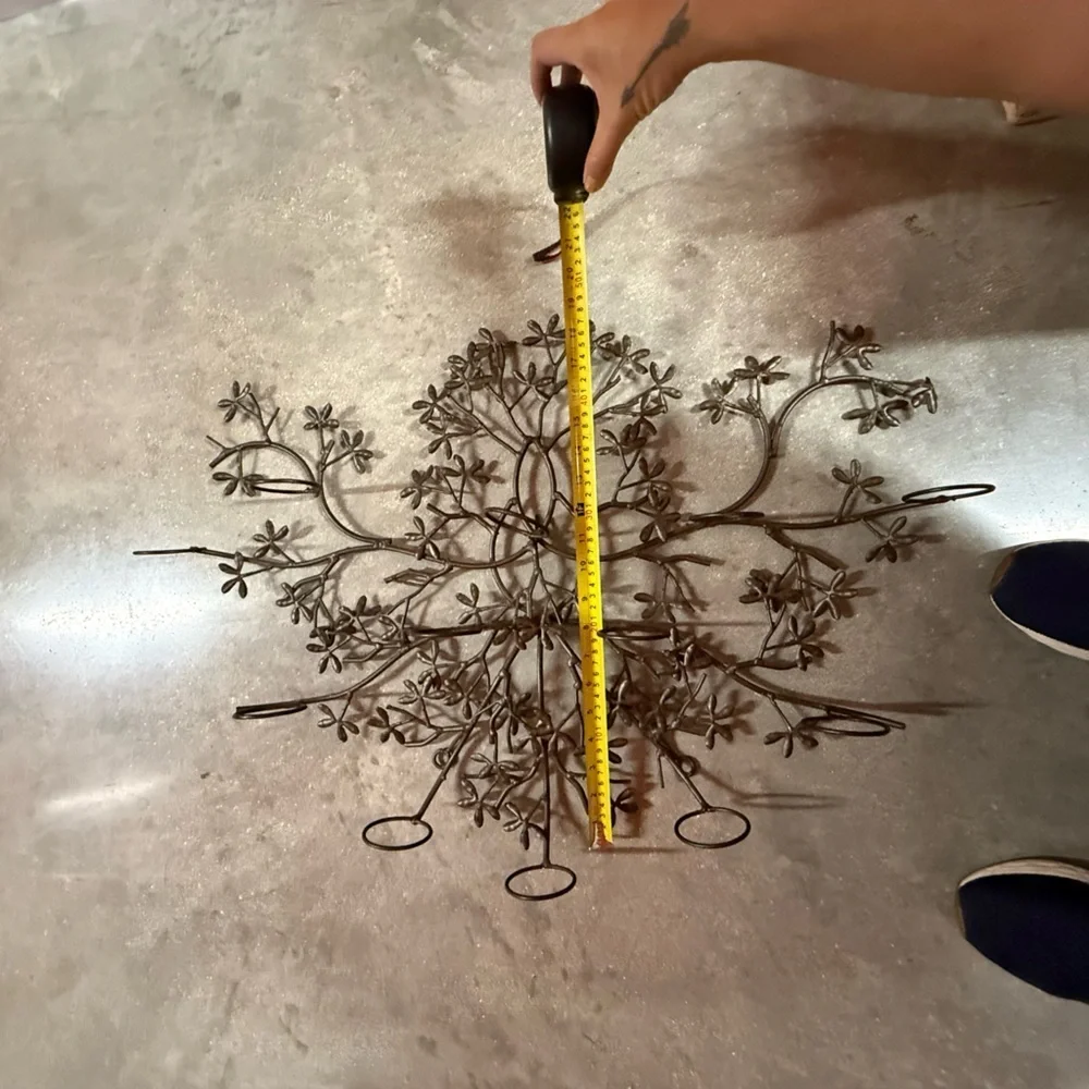 Metal Floral Wall Sculpture - Decorative Wall Art